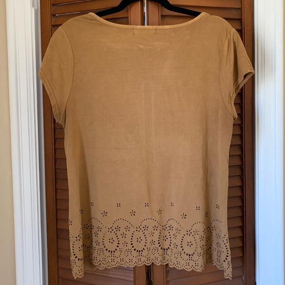 Lily Morgan Suede Boho Top - Picture 4 of 4